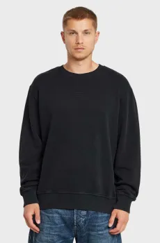 Мужской черный свитшот Washed Черный M G-Star RAW D26277,D688