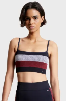 Женский топ в полоску LOW INT TEXTURED GS SEAMLESS BRA Разноцветный S Tommy Hilfiger S10S101706