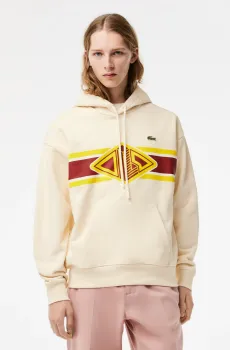 Мужская бежевая толстовка Бежевый L Lacoste SH4982XFJ