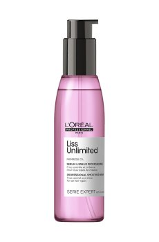 Термозащитное масло LOreal Professionnel Serie Expert Liss Unlimited для разглаживания непослушных волос, 125 мл