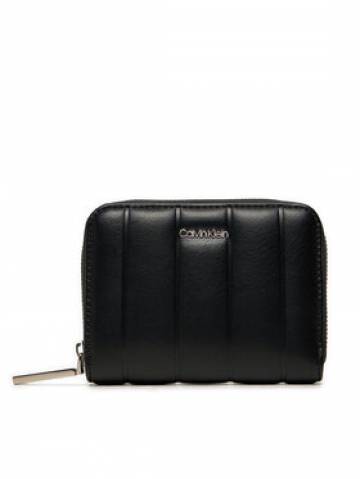 Calvin Klein Мале жіноче портмоне Line Quilt Medium Zip Around K60K613066 Чорний Calvin Klein Мале жіноче портмоне Line Quilt Medium Zip Around K60K613066 Чорний
