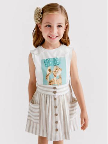 Mayoral Топ 3051 Білий Regular Fit Mayoral Топ 3051 Білий Regular Fit