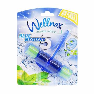 Туалетный блок Wellnax Blue Hygiene Лимон, 50 г Туалетный блок Wellnax Blue Hygiene Лимон, 50 г