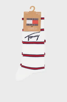Белые носки (2 пары) UNI TJ BRETON STRIPE Белый 39-42 Tommy Hilfiger 701239244