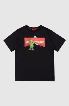 Детская черная футболка Show the Shark