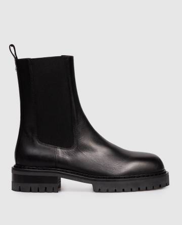 Черные кожаные челси Nilo