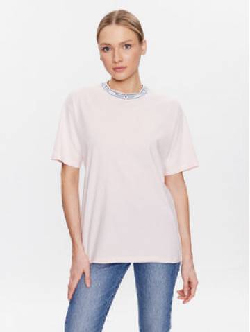 Tommy Jeans Футболка Logo Taping DW0DW15301 Рожевий Regular Fit Tommy Jeans Футболка Logo Taping DW0DW15301 Рожевий Regular Fit