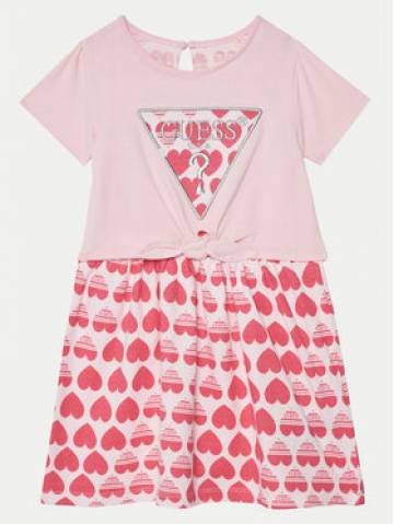 Guess Повсякденна сукня K5RK09 K6YW4 Рожевий Regular Fit Guess Повсякденна сукня K5RK09 K6YW4 Рожевий Regular Fit