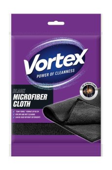 Салфетки для уборки из микрофибры Vortex Semi-Towel Black, 30*50 см, 1 шт