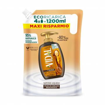 Жидкое мыло Vidal Liquid Soap Аргановое масло, 1.2 л (запаска)