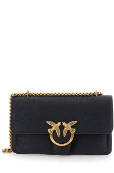 Pinko Black Love One Crossbody Bag
