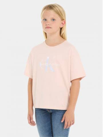 Calvin Klein Jeans Футболка Serenity IG0IG02434 Рожевий Boxy Fit Calvin Klein Jeans Футболка Serenity IG0IG02434 Рожевий Boxy Fit
