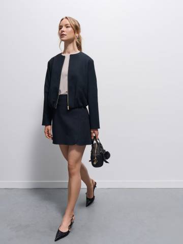 Mohito - Мініспідниця - сталевий синій - 36