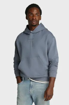 Мужское синее худи RAISED EDITORIAL Синий L Calvin Klein K10K114262
