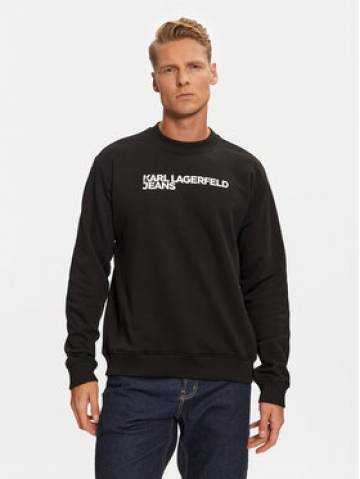 Karl Lagerfeld Jeans Світшот 246D1808 Чорний Regular Fit Karl Lagerfeld Jeans Світшот 246D1808 Чорний Regular Fit