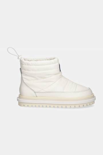 Зимние сапоги Tommy Jeans TJW PADDED FLAT BOOT WL цвет белый EN0EN02725 Зимние сапоги Tommy Jeans TJW PADDED FLAT BOOT WL цвет белый EN0EN02725