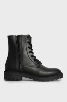 Женские черные ботинки COMBAT MID LACEUP Черный 36 Calvin Klein YW0YW01255