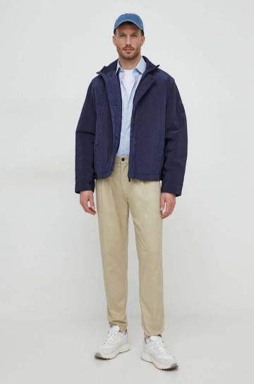 Куртка Calvin Klein мужская цвет синий переходная Куртка Calvin Klein мужская цвет синий переходная