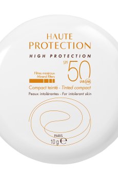 Солнцезащитная крем-пудра для лица Avene Tinted Compact с минеральным фильтром, бежевая, SPF 50, 10 г