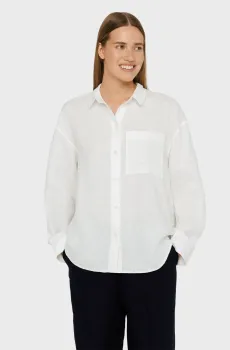 Женская белая льняная рубашка Белый L PRPY PWSHRKALUA025