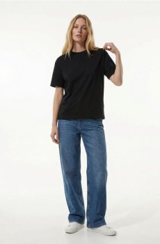 Бавовняна футболка з коротким рукавом - чорний