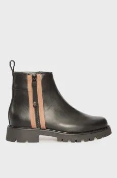 Женские черные кожаные полусапоги Черный 38 Baldinini D6B558P1VITE;0000