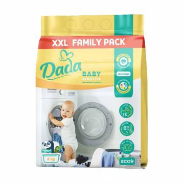 Стиральный порошок Dada Baby Sensitive для стирки детских вещей, 75 стирок, 6 кг Стиральный порошок Dada Baby Sensitive для стирки детских вещей, 75 стирок, 6 кг