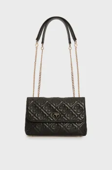 Женская черная сумка с узором ADELASIA Черный ONESIZE Guess HWQL9658210