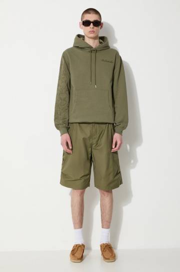 Хлопковая кофта Maharishi Dragon Bamboo Hooded Sweat мужская цвет зелёный с капюшоном с аппликацией 5075.OLIVE Хлопковая кофта Maharishi Dragon Bamboo Hooded Sweat мужская цвет зелёный с капюшоном с аппликацией 5075.OLIVE