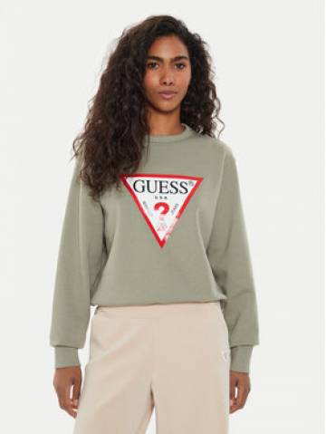Guess Світшот W2YQ16 KBA11 Зелений Regular Fit Guess Світшот W2YQ16 KBA11 Зелений Regular Fit