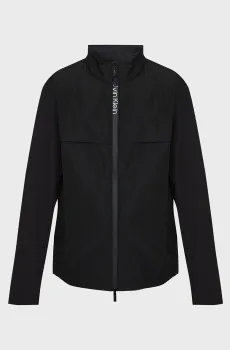 Мужская черная ветровка MIX MEDIA SOFTSHELL BLOUSON Черный XXL Calvin Klein K10K113004