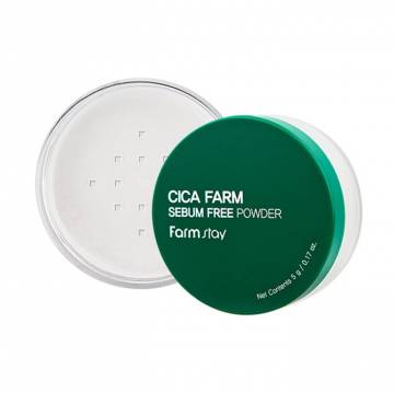 Матирующая рассыпчатая пудра для лица FarmStay Cica Farm Sebum Free Powder, 5 г Матирующая рассыпчатая пудра для лица FarmStay Cica Farm Sebum Free Powder, 5 г