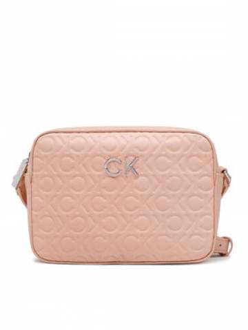 Calvin Klein Сумка Re-Lock Camera Bag Emb Mono K60K610199 Рожевий Calvin Klein Сумка Re-Lock Camera Bag Emb Mono K60K610199 Рожевий