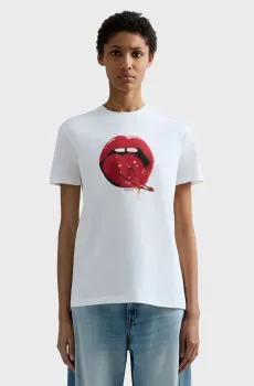 Женская белая футболка Белый XS Replay W3566H.000.2660