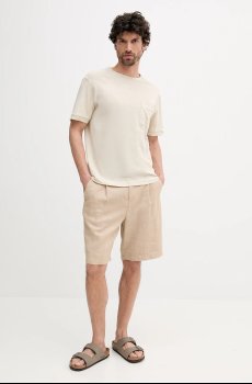 Футболка с примесью льна United Colors of Benetton