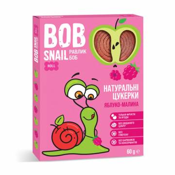 Натуральные конфеты Bob Snail Яблоко-малина, 60 г Натуральные конфеты Bob Snail Яблоко-малина, 60 г