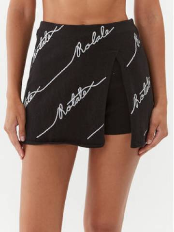 ROTATE Шорти з тканини Sequin Logo Mini 110111100 Чорний Slim Fit ROTATE Шорти з тканини Sequin Logo Mini 110111100 Чорний Slim Fit