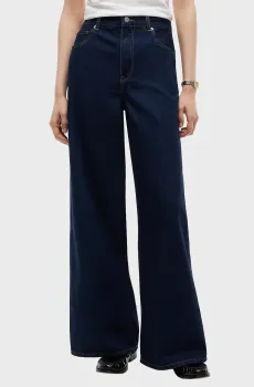 Женские темно-синие джинсы indie high rise wide leg Синий 28-32 Tommy Hilfiger WW0WW48567