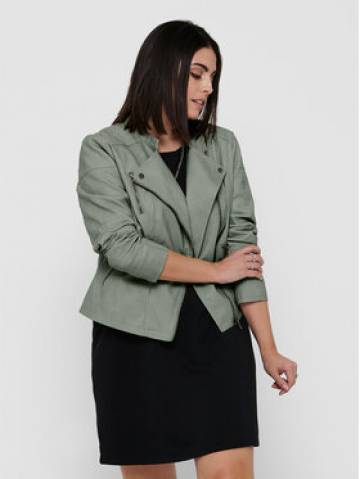 ONLY Carmakoma Куртка зі штучної шкіри Avana 15161651 Сірий Regular Fit ONLY Carmakoma Куртка зі штучної шкіри Avana 15161651 Сірий Regular Fit