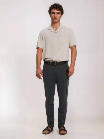 Штани slim fit - чорний