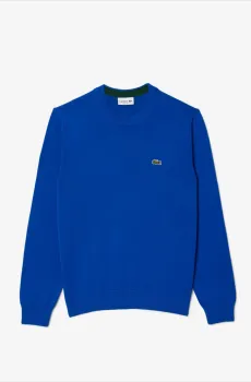 Мужской голубой свитер Голубой L-XL Lacoste AH1985JQ0