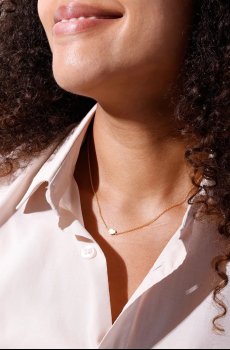 Серебряное колье с позолотой Design Letters