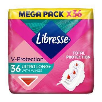 Прокладки гигиенические Libresse Ultra Long удлиненные, 36 шт Прокладки гигиенические Libresse Ultra Long удлиненные, 36 шт