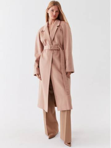 Calvin Klein Вовняне пальто K20K205496 Бежевий Regular Fit Calvin Klein Вовняне пальто K20K205496 Бежевий Regular Fit