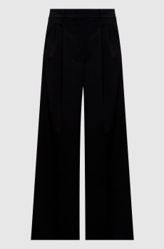 Черные брюки DASTA с шерстью