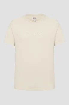 Мужская бежевая футболка Бежевый S Guess M2BP47.K7HD0;NMD