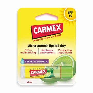 Увлажняющий бальзам-стик для губ Carmex Moisturising Lip Balm Lime, SPF 15, 4.25 г Увлажняющий бальзам-стик для губ Carmex Moisturising Lip Balm Lime, SPF 15, 4.25 г