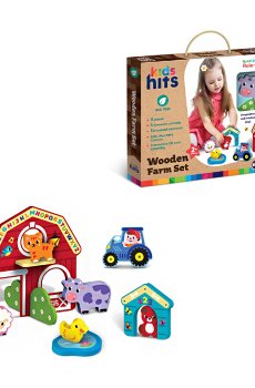Игрушка деревянная Kids Hits Farm Set от 2 лет, 34*25.5*3.3 см (KH20/008)