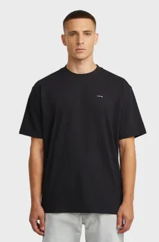 Мужская черная футболка Relaxed Черный L G-Star RAW D28588,D593