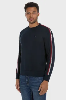 Мужской темно-синий свитшот SHADOW GS STRIPE Синий M Tommy Hilfiger MW0MW35569
